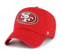 '47 NFL San Francisco 49ers Clean Up Casquette de baseball unisexe Fermeture à sangle réglable Taille unique Logo de l'équipe Couleur Rouge, rouge, taille unique