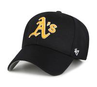 47 Brand Casquette MVP Oakland Athletics – Coupe décontractée ajustable Noir