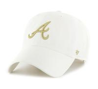 '47 Brand Strapback Cap - Clean UP Atlanta Braves Blanc