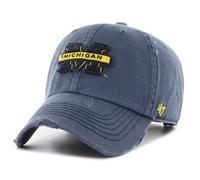 47 Brand Strapback Cap - WEATHERED Michigan Wolverines navy