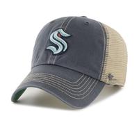 47 Brand Casquette trucker Seattle Kraken Clean Up vintage Bleu marine mixte Taille unique