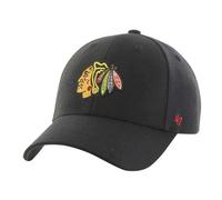 47 Brand Casquette réglable Chicago Blackhawks MVP NHL Noir Taille unique