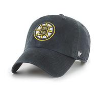 47 Casquette de baseball unisexe Boston Bruins NHL Clean Up, réglable, logo jaune, noir, Noir , Taille unique