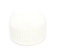 47 - Casquette Kufi pour homme et femme - Avec bonnet tricoté en coton respirant - Avec A, Blanc., taille unique
