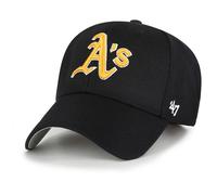 47 Brand Casquette MVP Oakland Athletics – Coupe décontractée ajustable Noir