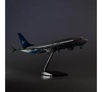 47 Cm Adapté pour Xiamen Airlines B737MAX 737 Modèle d'avion Lumières Et Roues Train D'atterrissage Avions De Collection Kit de Jeu de Passe-Temps(B)