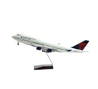 47 Cm Talon pour Boeing B747 Modèle d'avion 1 160 Échelle Moulé sous Pression Résine Lumière Roue Cadeau Collection Kit de Jeu de Passe-Temps(Delta No Light)