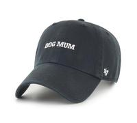 47 Dog Mum Clean Up Baserunner Dog Phrase Noir Casquette Réglable
