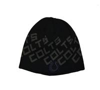 47 Indianapolis Colts Bonnet d'hiver en tricot avec motif tête de mort Noir