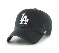 47 Los Angeles Dodgers MLB Clean Up Chapeau de baseball unisexe, ajustable, logo blanc, noir, Noir, Taille unique