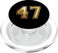 47 Matching Graphique des Sports d'équipe numéro Quarante-Sept PopSockets PopGrip pour MagSafe