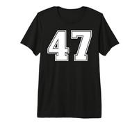 47 Matching Graphique des Sports d'équipe numéro Quarante-Sept T-Shirt Haut de Gamme