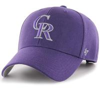 '47 MLB Alternate Primary Logo MVP Structure Réglable Chapeau Adulte Taille Unique, Colorado Rockies - Violet, taille unique