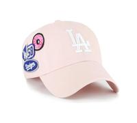 47 MLB Clean Up Badges Casquette Los Angeles Dodgers Rose pastel