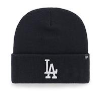 47 MLB Los Angeles Dodgers Haymaker Bonnet tricoté unisexe avec logo blanc, bleu marine, Taille unique
