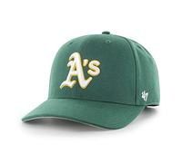 47 MLB Oakland Athletics Cold Zone MVP DP Casquette de baseball unisexe avec logo blanc Vert foncé, vert foncé, taille unique