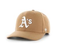 '47 MLB Oakland Athletics Cold Zone MVP DP Casquette de baseball unisexe, réglable, design de haute qualité, logo blanc, camel, camel, taille unique