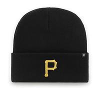 47 MLB Pittsburgh Pirates Haymaker Bonnet tricoté unisexe avec logo jaune Noir, Noir , Taille unique