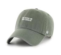'47 My Dog is My Child Clean Up Baserunner Dog Phrase Vert Casquette Réglable