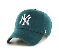47 Brand Casquette New York Yankees MLB Loop Label Clean Up Réglable Vert Pacifique