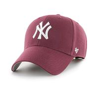 47 New York Yankees MLB MVP Casquette de Baseball Mixte Réglable Blanc Logo Marron Foncé, Grenat foncé, Taille unique