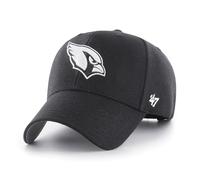 '47 NFL Arizona Cardinals MVP Casquette de baseball unisexe, fermeture Velcro réglable, taille unique, logo de l'équipe, couleur noire, Noir , taille unique