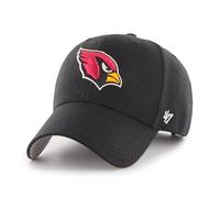 '47 NFL Arizona Cardinals MVP Casquette de baseball unisexe, fermeture Velcro réglable, taille unique, logo de l'équipe, couleur noire, Noir , taille unique