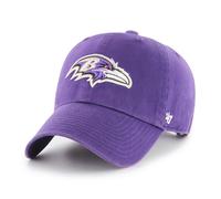 '47 NFL Baltimore Ravens Clean Up Casquette de Baseball Unisexe Fermeture à Sangle Réglable Taille Unique Logo Team Couleur Violet, lilas, taille unique