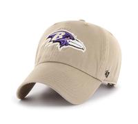 '47 NFL Baltimore Ravens Clean Up Casquette de Baseball Unisexe Fermeture à Sangle Réglable Taille Unique Logo Team Couleur Kaki, kaki, taille unique
