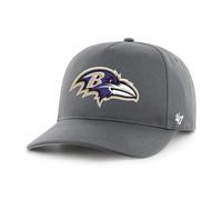'47 NFL Baltimore Ravens Hitch RF Casquette de baseball unisexe, sangle réglable à l'arrière, logo de l'équipe, couleur charbon, charcoal, taille unique