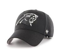 '47 NFL Carolina Panthers MVP Casquette de baseball unisexe avec fermeture Velcro réglable Taille unique Logo de l'équipe Couleur Noir, Noir , taille unique