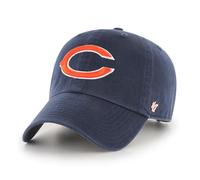 '47 NFL Chicago Bears Clean Up Casquette de baseball unisexe, fermeture à sangle réglable, taille unique, logo de l'équipe, couleur bleu marine, bleu marine, taille unique
