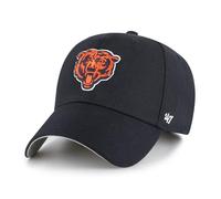 '47 NFL Chicago Bears MVP Casquette de baseball unisexe avec fermeture Velcro réglable, taille unique, logo de l'équipe, couleur bleu marine, bleu marine, taille unique