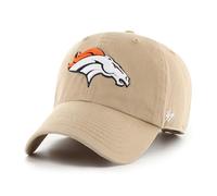 '47 NFL Denver Broncos Clean Up Casquette de baseball unisexe, fermeture à sangle réglable, taille unique, logo de l'équipe, couleur kaki