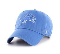 '47 NFL Detroit Lions Clean Up Casquette de baseball unisexe Fermeture à sangle réglable Taille unique Logo de l'équipe Couleur Raz Bleu, Blue Raz, taille unique