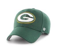 '47 NFL Green Bay Packers MVP Casquette de baseball unisexe avec fermeture Velcro réglable, taille unique, logo de l'équipe, couleur vert foncé, vert foncé, taille unique
