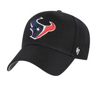 '47 NFL Houston Texans MVP Casquette de baseball unisexe avec fermeture Velcro réglable Taille unique Logo de l'équipe Noir, Noir , taille unique