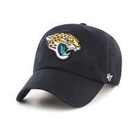 '47 NFL Jacksonville Jaguars Clean Up Casquette de baseball unisexe, fermeture à sangle réglable, taille unique, logo de l'équipe, couleur noire, Noir , taille unique