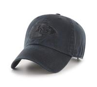 '47 NFL Kansas City Chiefs Clean Up Casquette de baseball unisexe Fermeture à sangle réglable Taille unique Logo de l'équipe Couleur Noir, Noir , taille unique