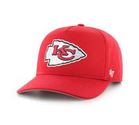 '47 NFL Kansas City Chiefs Hitch RF Casquette de baseball unisexe, sangle réglable, logo de l'équipe, couleur rouge, rouge, taille unique