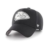 '47 NFL Kansas City Chiefs MVP Casquette de baseball unisexe avec fermeture Velcro réglable Taille unique Logo de l'équipe Couleur Noir, Noir , taille unique