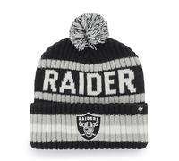 '47 NFL Las Vegas Raiders Bering Bobble Winter Hat Unisex Team Logo Couleur Noir, Noir , taille unique
