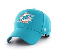 '47 NFL Miami Dolphins MVP Casquette de baseball unisexe avec fermeture Velcro réglable Taille unique Logo de l'équipe Couleur Neptune Turkis, Neptune, taille unique