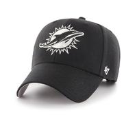 '47 NFL Miami Dolphins MVP Casquette de baseball unisexe avec fermeture Velcro réglable Taille unique Logo de l'équipe Couleur Noir, Noir , taille unique