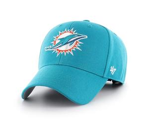 '47 NFL Miami Dolphins MVP Casquette de baseball unisexe avec fermeture Velcro réglable Taille unique Logo de l'équipe Couleur Neptune Turkis, Neptune, taille unique