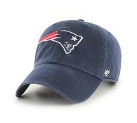 '47 NFL New England Patriots Clean Up Casquette de baseball unisexe, fermeture à sangle réglable, taille unique, logo de l'équipe, couleur bleu marine, bleu marine, taille unique