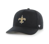 '47 NFL New Orleans Saints Hitch RF Casquette de baseball unisexe, sangle réglable, logo de l'équipe, couleur noire, Noir , taille unique