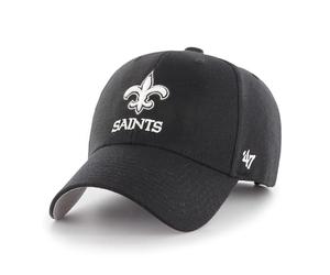'47 NFL New Orleans Saints MVP Casquette de baseball unisexe avec fermeture Velcro réglable Taille unique Logo de l'équipe Noir, Noir , taille unique