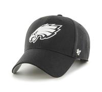 '47 NFL Philadelphia Eagles MVP Casquette de baseball unisexe avec fermeture Velcro réglable Taille unique Logo de l'équipe Couleur Noir, Noir , taille unique