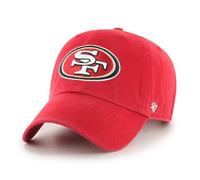 '47 NFL San Francisco 49ers Clean Up Casquette de baseball unisexe Fermeture à sangle réglable Taille unique Logo de l'équipe Couleur Rouge, rouge, taille unique
